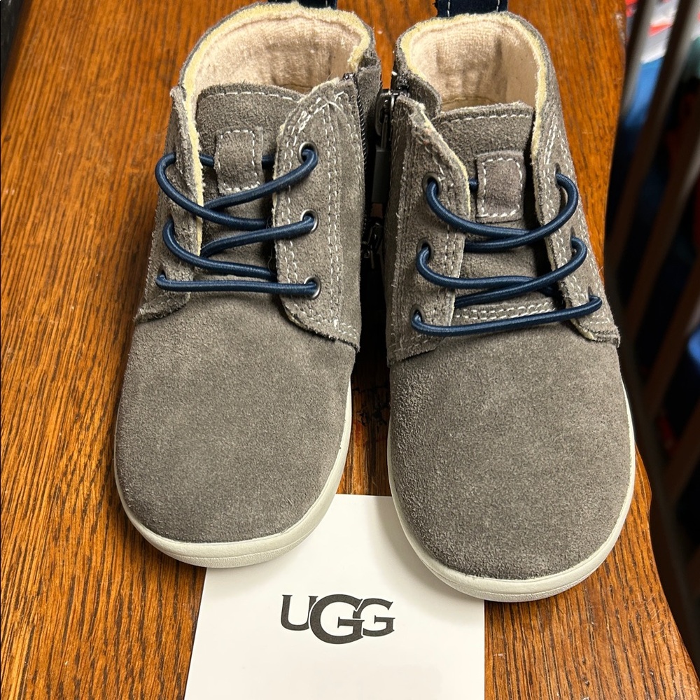NWOT UGG gray suede boots.Size 8